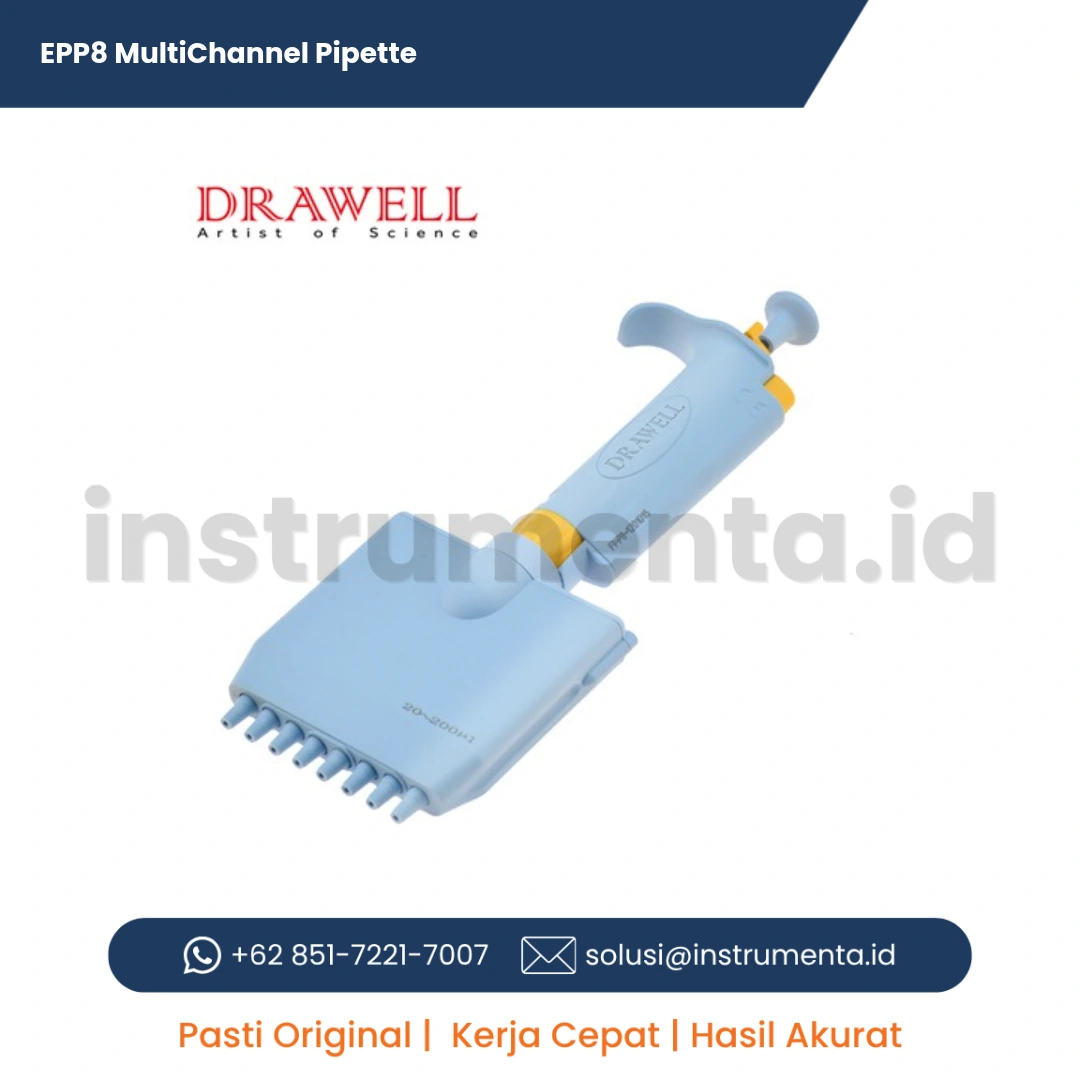 Jual EPP8 MultiChannel Pipette Distributor Resmi Alat Laboratorium Ready Stock